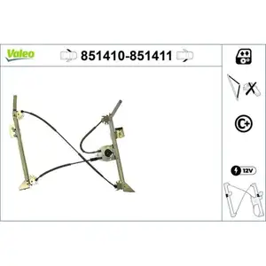 VALEO 851410 Fensterh. RENAULT Megane (96>10) Fr l VALEO 851410 Fensterh. RENAULT Megane (96>10) Fr l