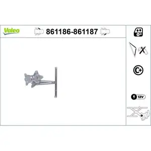 VALEO 861186 Fensterheber nur mitKomfort FL