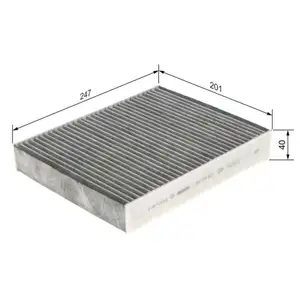 BOSCH 1 987 435 567 Filter, Innenraumluft R5567