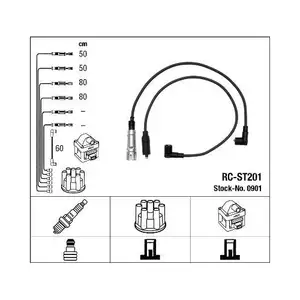 NGK 0901 Z&uuml;ndleitungssatz RC-ST201 f&uuml;r VW