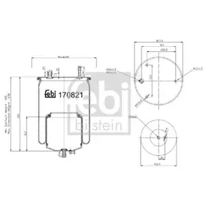 FEBI BILSTEIN 170821 Luftfederbalg für VOLVO FEBI BILSTEIN 170821 Luftfederbalg für VOLVO