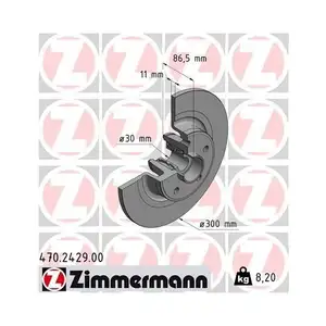Zimmermann 470.2429.00 Bremsscheiben 2 Stück RENAULT Zimmermann 470.2429.00 Bremsscheiben 2 Stück RENAULT