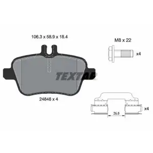 TEXTAR 2484805 PKW SBB für MERCEDES-BENZ, INFINITI TEXTAR 2484805 PKW SBB für MERCEDES-BENZ, INFINITI