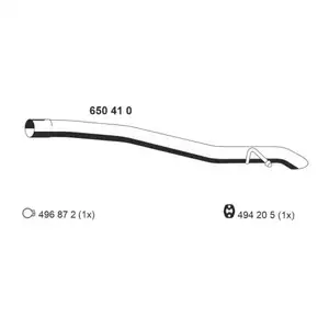Abgasrohr Ernst 650410 f&uuml;r Volvo Hinten