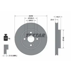 TEXTAR 92166803 Bremsscheiben 2 Stück vorne MAZDA TEXTAR 92166803 Bremsscheiben 2 Stück vorne MAZDA