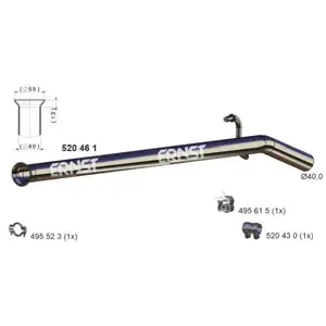 Abgasrohr Ernst 520461 für Renault Mitte Abgasrohr Ernst 520461 für Renault Mitte