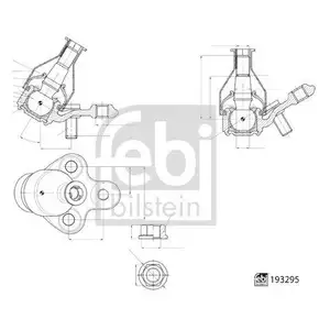 FEBI BILSTEIN 193295 Traggelenk für TOYOTA, SUZUKI FEBI BILSTEIN 193295 Traggelenk für TOYOTA, SUZUKI