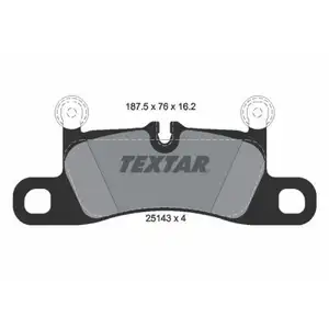 TEXTAR 2514301 PKW SBB f&uuml;r PORSCHE