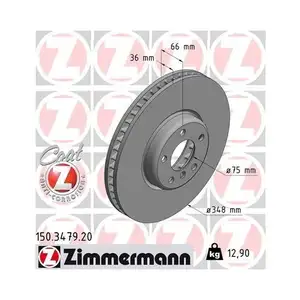 Zimmermann 150.3478.20 Bremsscheiben 2 Stück BMW Zimmermann 150.3478.20 Bremsscheiben 2 Stück BMW