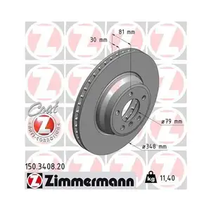 Zimmermann 150.3408.20 Bremsscheiben 2 Stück BMW Zimmermann 150.3408.20 Bremsscheiben 2 Stück BMW