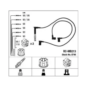 NGK 0748 Zündleitungssatz RC-MB213 für MERCEDES-BENZ NGK 0748 Zündleitungssatz RC-MB213 für MERCEDES-BENZ