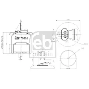 FEBI BILSTEIN 170805 Luftfederbalg FEBI BILSTEIN 170805 Luftfederbalg