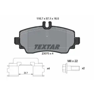 Textar Bremsenset Bremsscheiben Ø260 belüftet Bremsbeläge WK vorn Mercedes-Benz Textar Bremsenset Bremsscheiben Ø260 belüftet Bremsbeläge WK vorn Mercedes-Benz