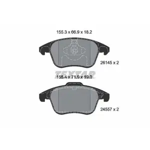 Bremsbelagsatz Scheibenbremse Textar 2614501 für DS Bremsbelagsatz Scheibenbremse Textar 2614501 für DS