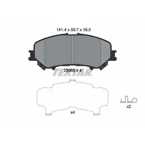 Textar Bremsenset Bremsscheiben Ø296 belüftet Bremsbeläge vorn Nissan Qashqai Textar Bremsenset Bremsscheiben Ø296 belüftet Bremsbeläge vorn Nissan Qashqai
