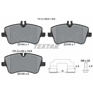 Textar Bremsenset Scheiben Ø300 belüftet Beläge WK vo. Mercedes C-Klasse CLK SLK Textar Bremsenset Scheiben Ø300 belüftet Beläge WK vo. Mercedes C-Klasse CLK SLK