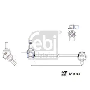 FEBI BILSTEIN 183044 Verbindungsstange für MERCEDES-BENZ FEBI BILSTEIN 183044 Verbindungsstange für MERCEDES-BENZ