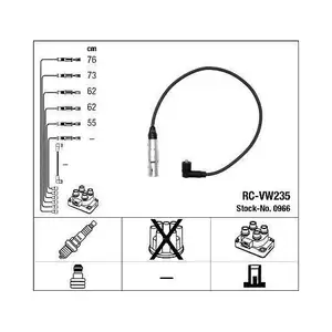 NGK 0966 Zündleitungssatz RC-VW235 für VW NGK 0966 Zündleitungssatz RC-VW235 für VW
