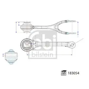 FEBI BILSTEIN 183054 Querlenker für MERCEDES-BENZ FEBI BILSTEIN 183054 Querlenker für MERCEDES-BENZ