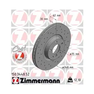 Original ZIMMERMANN 150.3448.52 Bremsscheiben 2 Stück für BMW Original ZIMMERMANN 150.3448.52 Bremsscheiben 2 Stück für BMW