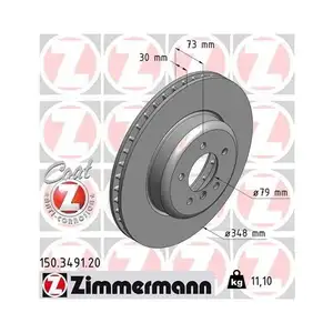 Original Zimmermann 150.3491.20 Bremsscheiben 2 Stück für BMW Original Zimmermann 150.3491.20 Bremsscheiben 2 Stück für BMW