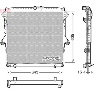 Kühler Motorkühlung Denso DRM10118 für Ford Kühler Motorkühlung Denso DRM10118 für Ford