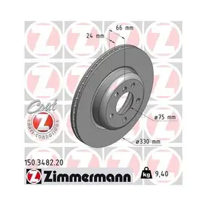 Zimmermann 150.3482.20 Bremsscheiben 2 Stück BMW Zimmermann 150.3482.20 Bremsscheiben 2 Stück BMW