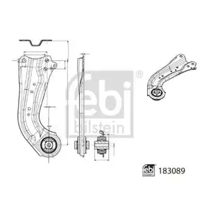 FEBI BILSTEIN 183089 Querlenker für TOYOTA, SUZUKI FEBI BILSTEIN 183089 Querlenker für TOYOTA, SUZUKI
