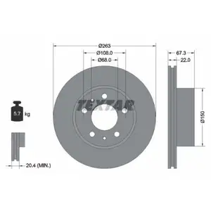 TEXTAR 92018600 Bremsscheiben 2 Stück vorne für VOLVO TEXTAR 92018600 Bremsscheiben 2 Stück vorne für VOLVO