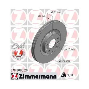 ZIMMERMANN 370.3088.20 Bremsscheiben 2 Stück MAZDA ZIMMERMANN 370.3088.20 Bremsscheiben 2 Stück MAZDA