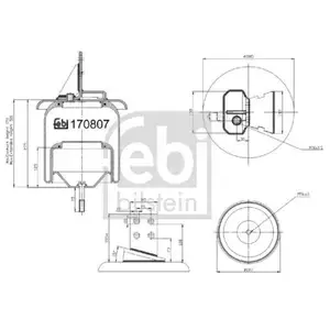 FEBI BILSTEIN 170807 Luftfederbalg FEBI BILSTEIN 170807 Luftfederbalg