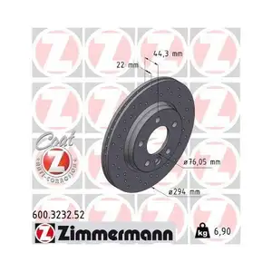 Original ZIMMERMANN 600.3232.52 Bremsscheiben 2 Stück für VW Original ZIMMERMANN 600.3232.52 Bremsscheiben 2 Stück für VW