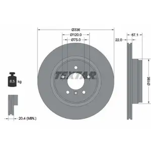 TEXTAR 92137905 Bremsscheiben 2 Stück hinten für BMW TEXTAR 92137905 Bremsscheiben 2 Stück hinten für BMW