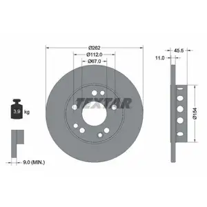 TEXTAR 92027403 Bremsscheiben 2 Stück MERCEDES-BENZ TEXTAR 92027403 Bremsscheiben 2 Stück MERCEDES-BENZ