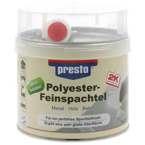 Feinspachtel Presto 601235 Feinspachtel Styrolreduziert 1000 G Feinspachtel Presto 601235 Feinspachtel Styrolreduziert 1000 G