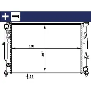 MAHLE CR 423 000S Kühlmittelkühler für AUDI, VW, SKODA MAHLE CR 423 000S Kühlmittelkühler für AUDI, VW, SKODA