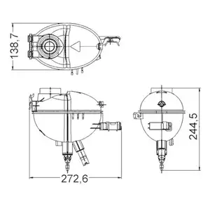 MAHLE CRT 209 000S Ausgleichsbehälter MAHLE CRT 209 000S Ausgleichsbehälter