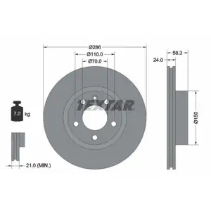 TEXTAR 92066903 Bremsscheiben 2 Stück OPEL TEXTAR 92066903 Bremsscheiben 2 Stück OPEL