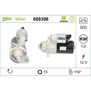 VALEO 608398 Pkw ReStarter Neu - ORIGINS VALEO 608398 Pkw ReStarter Neu - ORIGINS