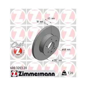 Original ZIMMERMANN 600.3203.20 Bremsscheiben 2 Stück für VW Original ZIMMERMANN 600.3203.20 Bremsscheiben 2 Stück für VW