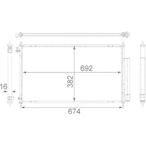 MAHLE AC 467 001S A/C-Kondensator MAHLE AC 467 001S A/C-Kondensator