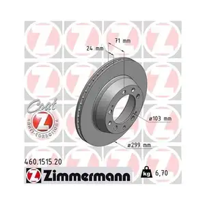 ZIMMERMANN 460.1515.20 Bremsscheiben 2 Stück für PORSCHE AUDI ZIMMERMANN 460.1515.20 Bremsscheiben 2 Stück für PORSCHE AUDI