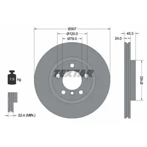 Original TEXTAR 92275605 Bremsscheiben 2 Stück vorne für MINI Original TEXTAR 92275605 Bremsscheiben 2 Stück vorne für MINI