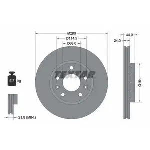 TEXTAR 92195505 Bremsscheiben 2 Stück vorne RENAULT TEXTAR 92195505 Bremsscheiben 2 Stück vorne RENAULT