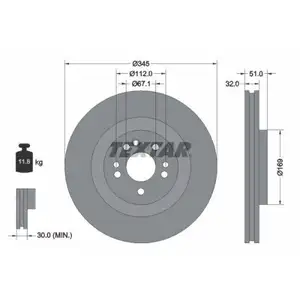 TEXTAR 92103205 Bremsscheiben 2 Stück vorne MERCEDES-BENZ TEXTAR 92103205 Bremsscheiben 2 Stück vorne MERCEDES-BENZ