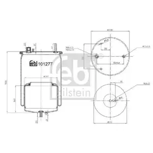 FEBI BILSTEIN 101277 Luftfederbalg für VOLVO FEBI BILSTEIN 101277 Luftfederbalg für VOLVO