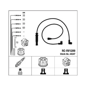 NGK 44247 Zündleitungssatz RC-RV1209 NGK 44247 Zündleitungssatz RC-RV1209