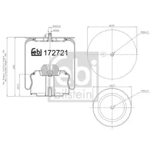 FEBI BILSTEIN 172721 Luftfederbalg FEBI BILSTEIN 172721 Luftfederbalg