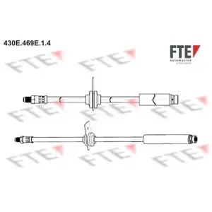 Bremsschlauch Fte 9240619 für Ford Hinterachse Bremsschlauch Fte 9240619 für Ford Hinterachse