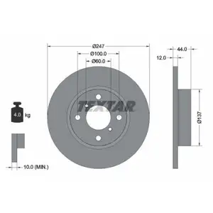TEXTAR 92110803 Bremsscheiben 2 Stück OPEL TEXTAR 92110803 Bremsscheiben 2 Stück OPEL